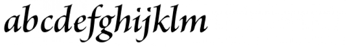 Brioso Pro SubHead SemiBold Italic Font LOWERCASE