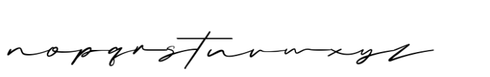 Briquete Signature Font LOWERCASE