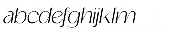 Brish Extra Light Italic Font LOWERCASE