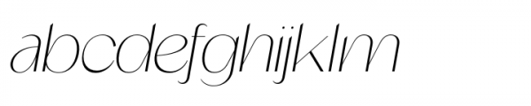Brish Thin Italic Font LOWERCASE