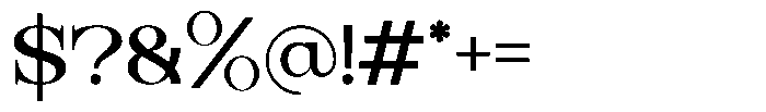 Briska Regular Font OTHER CHARS