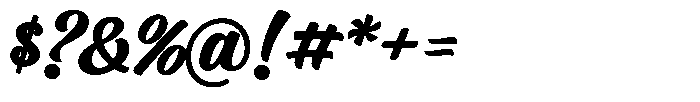 Brisket Script Bold Font OTHER CHARS