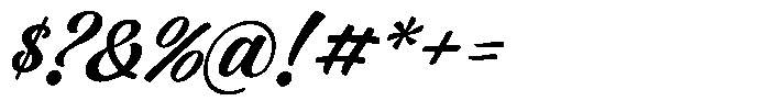 Brisket Script Italic Font OTHER CHARS