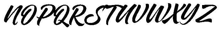 Brisket Script Italic Font UPPERCASE