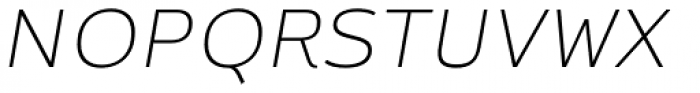 Brisko Sans Thin Italic Font UPPERCASE