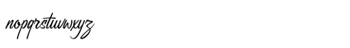 Bristega Font LOWERCASE