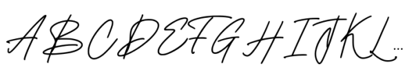Bristian Signature Font UPPERCASE