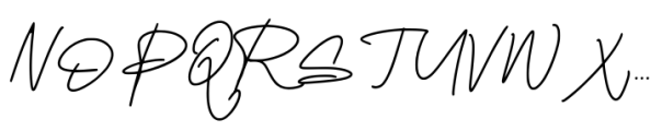 Bristian Signature Font UPPERCASE
