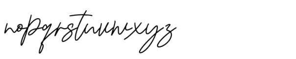Bristian Signature Font LOWERCASE