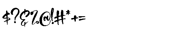 Bristleon Font OTHER CHARS