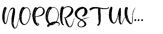 Bristleon Font UPPERCASE