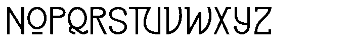 Bristol Nouveau Regular Font UPPERCASE