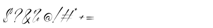 Bristy Signature Font OTHER CHARS