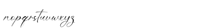 Bristy Signature Font LOWERCASE