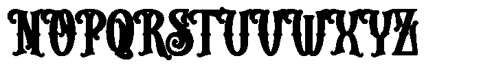 Briswood Contour Font UPPERCASE