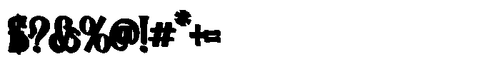 Briswood Extrude Font OTHER CHARS
