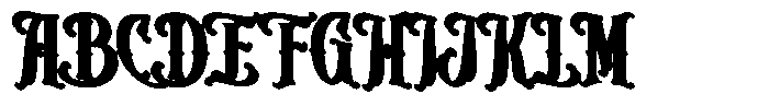 Briswood Extrude Font UPPERCASE