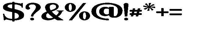Briswood Serif Semi Exp Font OTHER CHARS