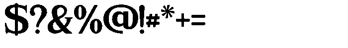 Briswood Serif Font OTHER CHARS