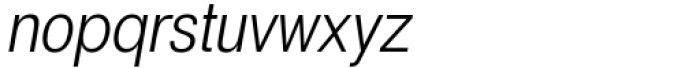 Britanica Condensed Regular Italic Font LOWERCASE