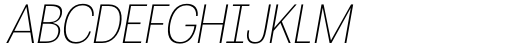 Britanica Condensed Thin Italic Font UPPERCASE