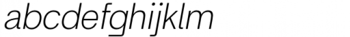 Britanica Semi Condensed Light Italic Font LOWERCASE