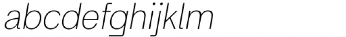 Britanica Semi Condensed Thin Italic Font LOWERCASE