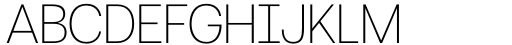 Britanica Semi Condensed Thin Font UPPERCASE