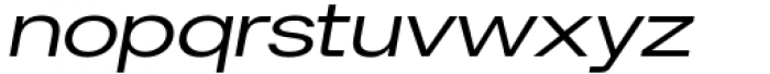 Britanica Semi Expanded Bold Italic Font LOWERCASE