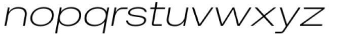 Britanica Semi Expanded Light Italic Font LOWERCASE