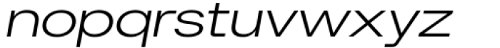 Britanica Semi Expanded Regular Italic Font LOWERCASE