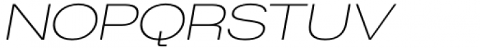Britanica Semi Expanded Thin Italic Font UPPERCASE