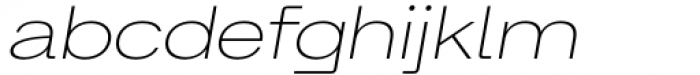 Britanica Semi Expanded Thin Italic Font LOWERCASE