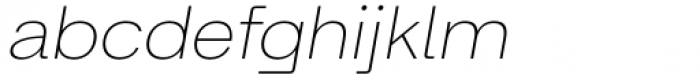 Britanica Thin Italic Font LOWERCASE