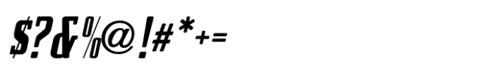 British Auto JNL Oblique Font OTHER CHARS