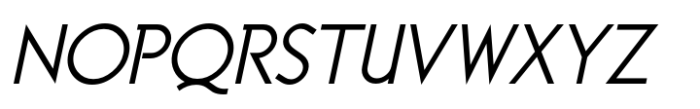 British Cinema JNL Oblique Font LOWERCASE