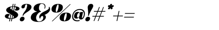 British Classical Black Italic Font OTHER CHARS