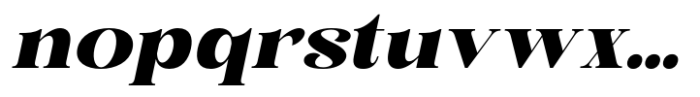 British Classical Black Italic Font LOWERCASE