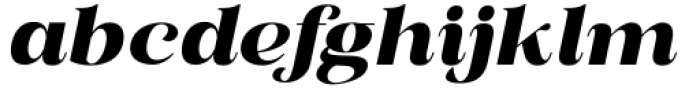 British Classical Extra Bold Italic Neue Font LOWERCASE