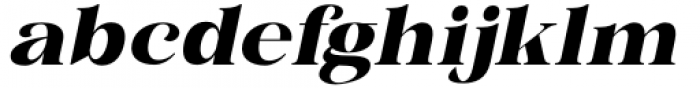 British Classical Extra Bold Italic Font LOWERCASE
