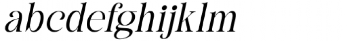 British Classical Extra Light Italic Font LOWERCASE