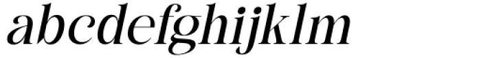British Classical Light Italic Font LOWERCASE