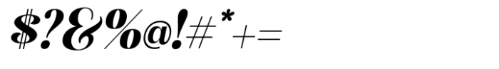 British Classical Semi Bold Italic Font OTHER CHARS