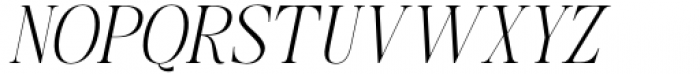 British Classical Thin Italic Neue Font UPPERCASE