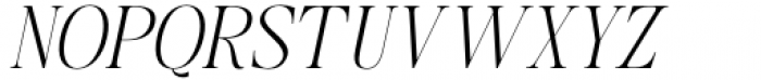 British Classical Thin Italic Font UPPERCASE