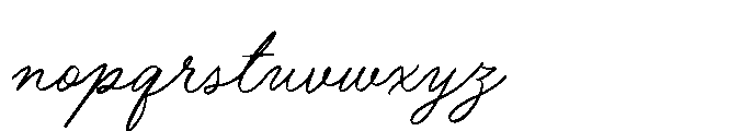 British Poems Regular Font LOWERCASE