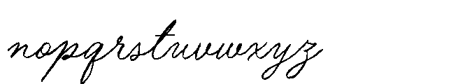 British Poems Rough Font LOWERCASE