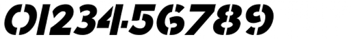 British Stencil Oblique JNL Font OTHER CHARS