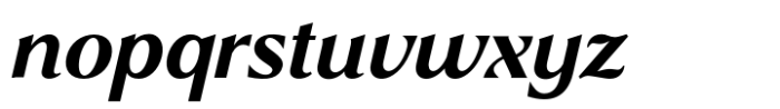 Briva Bold Italic Font LOWERCASE