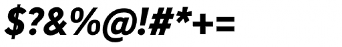 Brix Sans Black Italic Font OTHER CHARS